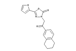 5-(2-furyl)-3-(2-keto-2-tetralin-6-yl-ethyl)-1,3,4-oxadiazol-2-one
