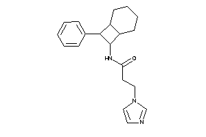 3-imidazol-1-yl-N-(7-phenyl-8-bicyclo[4.2.0]octanyl)propionamide