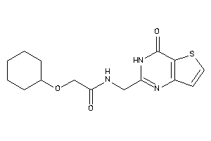 Image of 2-(cyclohexoxy)-N-[(4-keto-3H-thieno[3,2-d]pyrimidin-2-yl)methyl]acetamide
