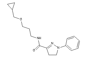 N-[3-(cyclopropylmethoxy)propyl]-1-phenyl-2-pyrazoline-3-carboxamide