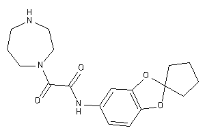 2-(1,4-diazepan-1-yl)-2-keto-N-spiro[1,3-benzodioxole-2,1'-cyclopentane]-5-yl-acetamide