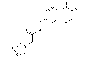 2-isoxazol-4-yl-N-[(2-keto-3,4-dihydro-1H-quinolin-6-yl)methyl]acetamide