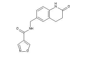 N-[(2-keto-3,4-dihydro-1H-quinolin-6-yl)methyl]isoxazole-4-carboxamide