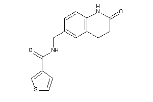 N-[(2-keto-3,4-dihydro-1H-quinolin-6-yl)methyl]thiophene-3-carboxamide