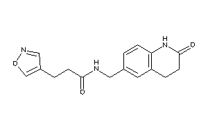 3-isoxazol-4-yl-N-[(2-keto-3,4-dihydro-1H-quinolin-6-yl)methyl]propionamide