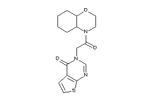 3-[2-(2,3,4a,5,6,7,8,8a-octahydrobenzo[b][1,4]oxazin-4-yl)-2-keto-ethyl]thieno[2,3-d]pyrimidin-4-one