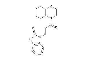 3-[3-(2,3,4a,5,6,7,8,8a-octahydrobenzo[b][1,4]oxazin-4-yl)-3-keto-propyl]-1,3-benzoxazol-2-one