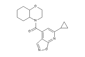 2,3,4a,5,6,7,8,8a-octahydrobenzo[b][1,4]oxazin-4-yl-(6-cyclopropylisoxazolo[5,4-b]pyridin-4-yl)methanone