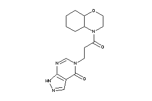 5-[3-(2,3,4a,5,6,7,8,8a-octahydrobenzo[b][1,4]oxazin-4-yl)-3-keto-propyl]-1H-pyrazolo[3,4-d]pyrimidin-4-one