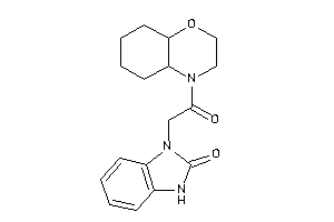 3-[2-(2,3,4a,5,6,7,8,8a-octahydrobenzo[b][1,4]oxazin-4-yl)-2-keto-ethyl]-1H-benzimidazol-2-one