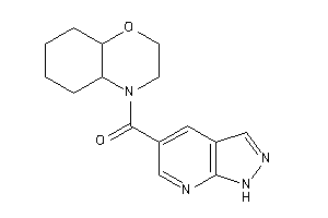 2,3,4a,5,6,7,8,8a-octahydrobenzo[b][1,4]oxazin-4-yl(1H-pyrazolo[3,4-b]pyridin-5-yl)methanone