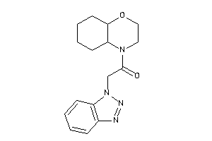 1-(2,3,4a,5,6,7,8,8a-octahydrobenzo[b][1,4]oxazin-4-yl)-2-(benzotriazol-1-yl)ethanone