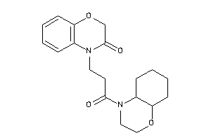 4-[3-(2,3,4a,5,6,7,8,8a-octahydrobenzo[b][1,4]oxazin-4-yl)-3-keto-propyl]-1,4-benzoxazin-3-one