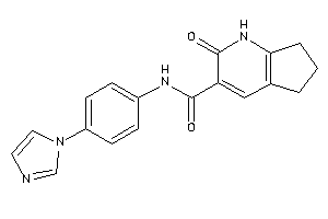 Image of N-(4-imidazol-1-ylphenyl)-2-keto-1,5,6,7-tetrahydro-1-pyrindine-3-carboxamide
