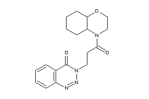 3-[3-(2,3,4a,5,6,7,8,8a-octahydrobenzo[b][1,4]oxazin-4-yl)-3-keto-propyl]-1,2,3-benzotriazin-4-one