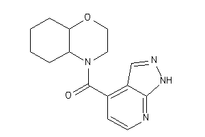 2,3,4a,5,6,7,8,8a-octahydrobenzo[b][1,4]oxazin-4-yl(1H-pyrazolo[3,4-b]pyridin-4-yl)methanone