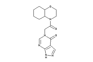 5-[2-(2,3,4a,5,6,7,8,8a-octahydrobenzo[b][1,4]oxazin-4-yl)-2-keto-ethyl]-1H-pyrazolo[3,4-d]pyrimidin-4-one