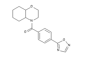 2,3,4a,5,6,7,8,8a-octahydrobenzo[b][1,4]oxazin-4-yl-[4-(1,2,4-oxadiazol-5-yl)phenyl]methanone