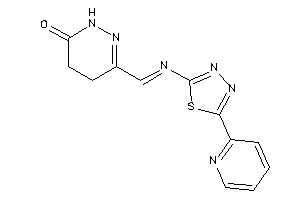 3-[[5-(2-pyridyl)-1,3,4-thiadiazol-2-yl]iminomethyl]-4,5-dihydro-1H-pyridazin-6-one