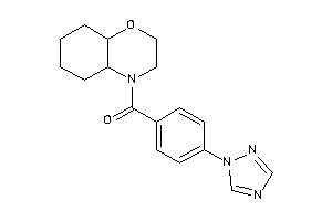 2,3,4a,5,6,7,8,8a-octahydrobenzo[b][1,4]oxazin-4-yl-[4-(1,2,4-triazol-1-yl)phenyl]methanone