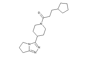 3-cyclopentyl-1-[4-(6,7-dihydro-5H-pyrrolo[2,1-c][1,2,4]triazol-3-yl)piperidino]propan-1-one