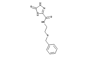 N-[2-(benzylthio)ethyl]-5-keto-1,4-dihydro-1,2,4-triazole-3-carboxamide