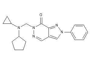 Image of 6-[[cyclopentyl(cyclopropyl)amino]methyl]-2-phenyl-pyrazolo[3,4-d]pyridazin-7-one