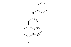 Image of N-cyclohexyl-2-(7-ketopyrazolo[1,5-a]pyrimidin-4-yl)acetamide