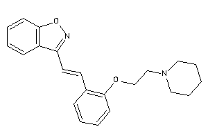 3-[2-[2-(2-piperidinoethoxy)phenyl]vinyl]indoxazene