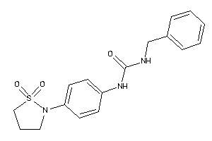 1-benzyl-3-[4-(1,1-diketo-1,2-thiazolidin-2-yl)phenyl]urea