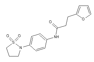 N-[4-(1,1-diketo-1,2-thiazolidin-2-yl)phenyl]-3-(2-furyl)propionamide