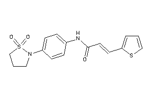 N-[4-(1,1-diketo-1,2-thiazolidin-2-yl)phenyl]-3-(2-thienyl)acrylamide