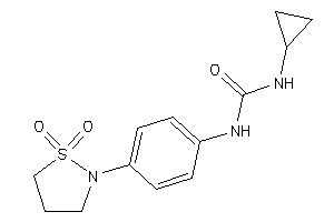 1-cyclopropyl-3-[4-(1,1-diketo-1,2-thiazolidin-2-yl)phenyl]urea