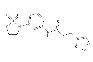 N-[3-(1,1-diketo-1,2-thiazolidin-2-yl)phenyl]-3-(2-furyl)propionamide