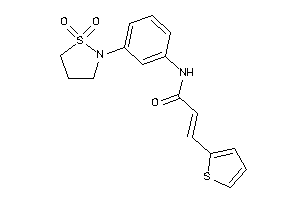 N-[3-(1,1-diketo-1,2-thiazolidin-2-yl)phenyl]-3-(2-thienyl)acrylamide