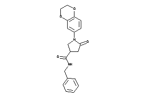 Image of N-benzyl-1-(2,3-dihydro-1,4-benzodioxin-6-yl)-5-keto-pyrrolidine-3-carboxamide