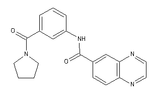 N-[3-(pyrrolidine-1-carbonyl)phenyl]quinoxaline-6-carboxamide