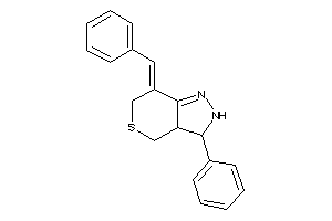 7-benzal-3-phenyl-2,3,3a,4-tetrahydrothiopyrano[4,3-c]pyrazole