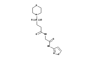 Image of N-[2-(isoxazol-3-ylamino)-2-keto-ethyl]-3-morpholinosulfonyl-propionamide