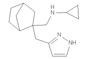 Cyclopropyl-[[2-(1H-pyrazol-3-ylmethyl)norbornan-2-yl]methyl]amine