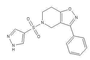 3-phenyl-5-(1H-pyrazol-4-ylsulfonyl)-6,7-dihydro-4H-isoxazolo[4,5-c]pyridine