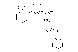 N-(2-anilino-2-keto-ethyl)-3-(1,1-diketothiazinan-2-yl)benzamide