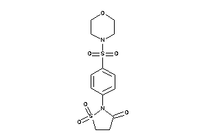 1,1-diketo-2-(4-morpholinosulfonylphenyl)-1,2-thiazolidin-3-one