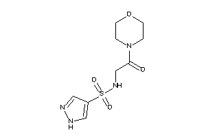 N-(2-keto-2-morpholino-ethyl)-1H-pyrazole-4-sulfonamide