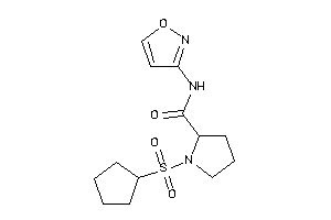 1-cyclopentylsulfonyl-N-isoxazol-3-yl-pyrrolidine-2-carboxamide