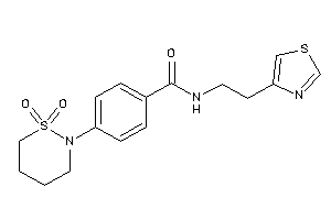 4-(1,1-diketothiazinan-2-yl)-N-(2-thiazol-4-ylethyl)benzamide