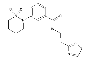 3-(1,1-diketothiazinan-2-yl)-N-(2-thiazol-4-ylethyl)benzamide