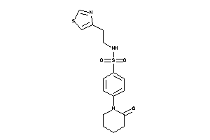 4-(2-ketopiperidino)-N-(2-thiazol-4-ylethyl)benzenesulfonamide