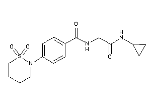 N-[2-(cyclopropylamino)-2-keto-ethyl]-4-(1,1-diketothiazinan-2-yl)benzamide
