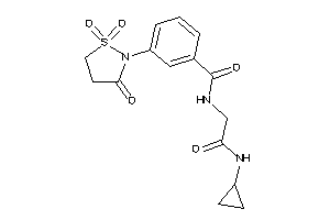 N-[2-(cyclopropylamino)-2-keto-ethyl]-3-(1,1,3-triketo-1,2-thiazolidin-2-yl)benzamide